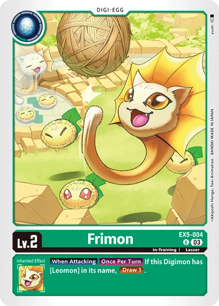 Digimon Karte [EX5-004] Frimon - Game.kiwi